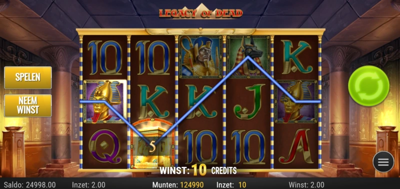 Legacy of Dead slot demo